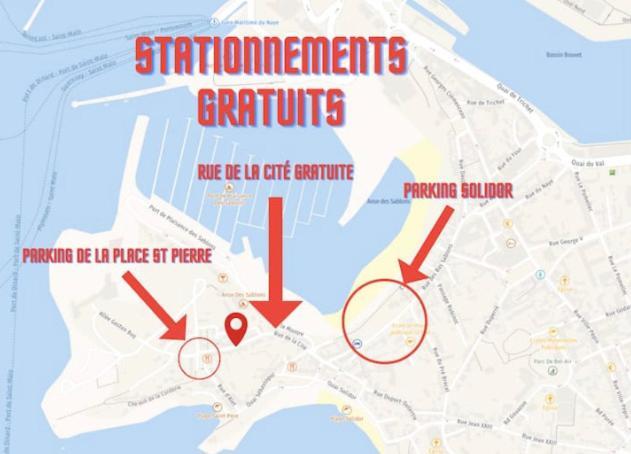 Appartement Moonrise - Plage 50M - Rue Gratuite Saint-Malo Eksteriør bilde